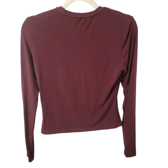 Dynamite purplish maroon long sleeve top - Picture 2 of 5